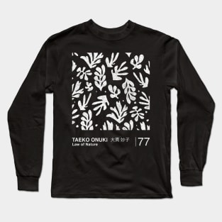 Law Of Nature Taeko Onuki (Ohnuki) / Minimalist Graphic Design Fan Long Sleeve T-Shirt